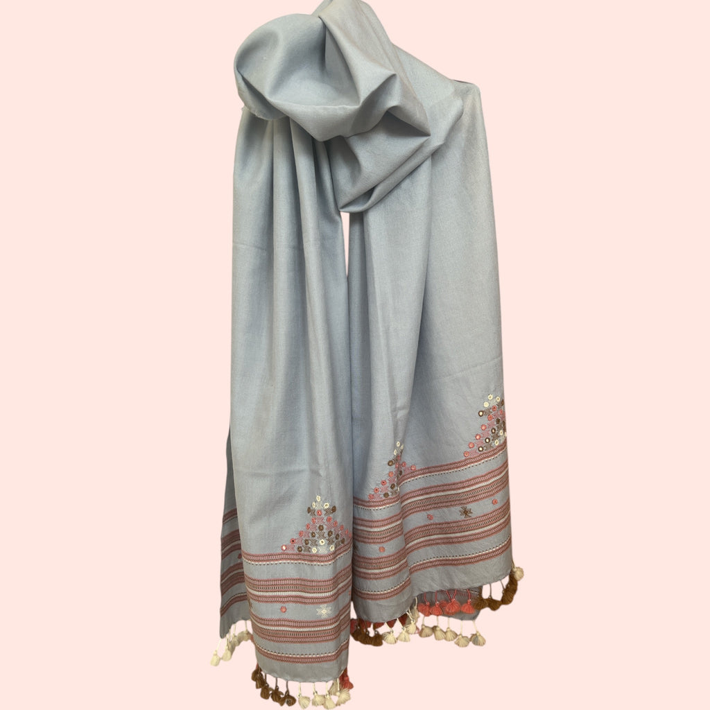Handloom Pure Fine Wool Stole