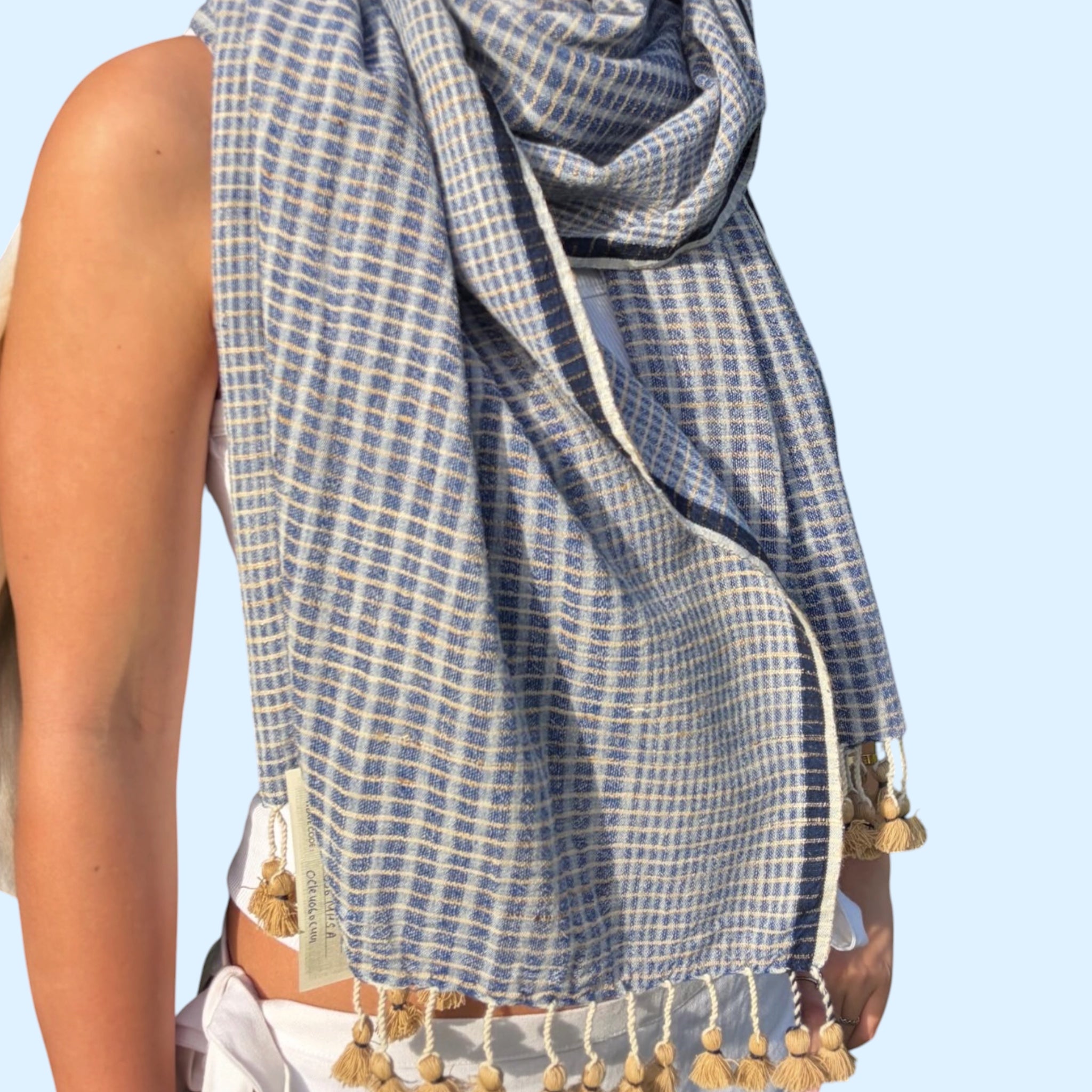 Tussar Silk Seema Stole