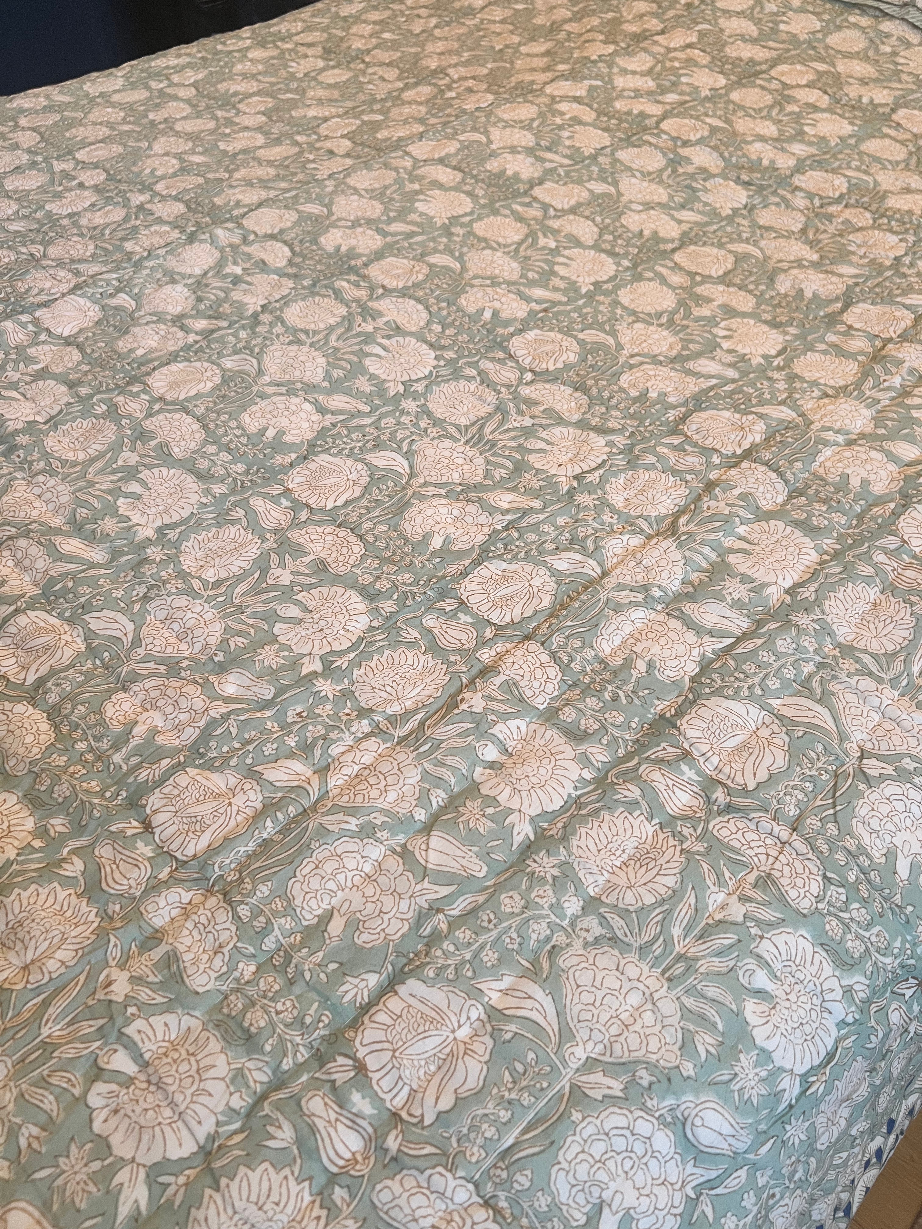 Hand block print Quilt