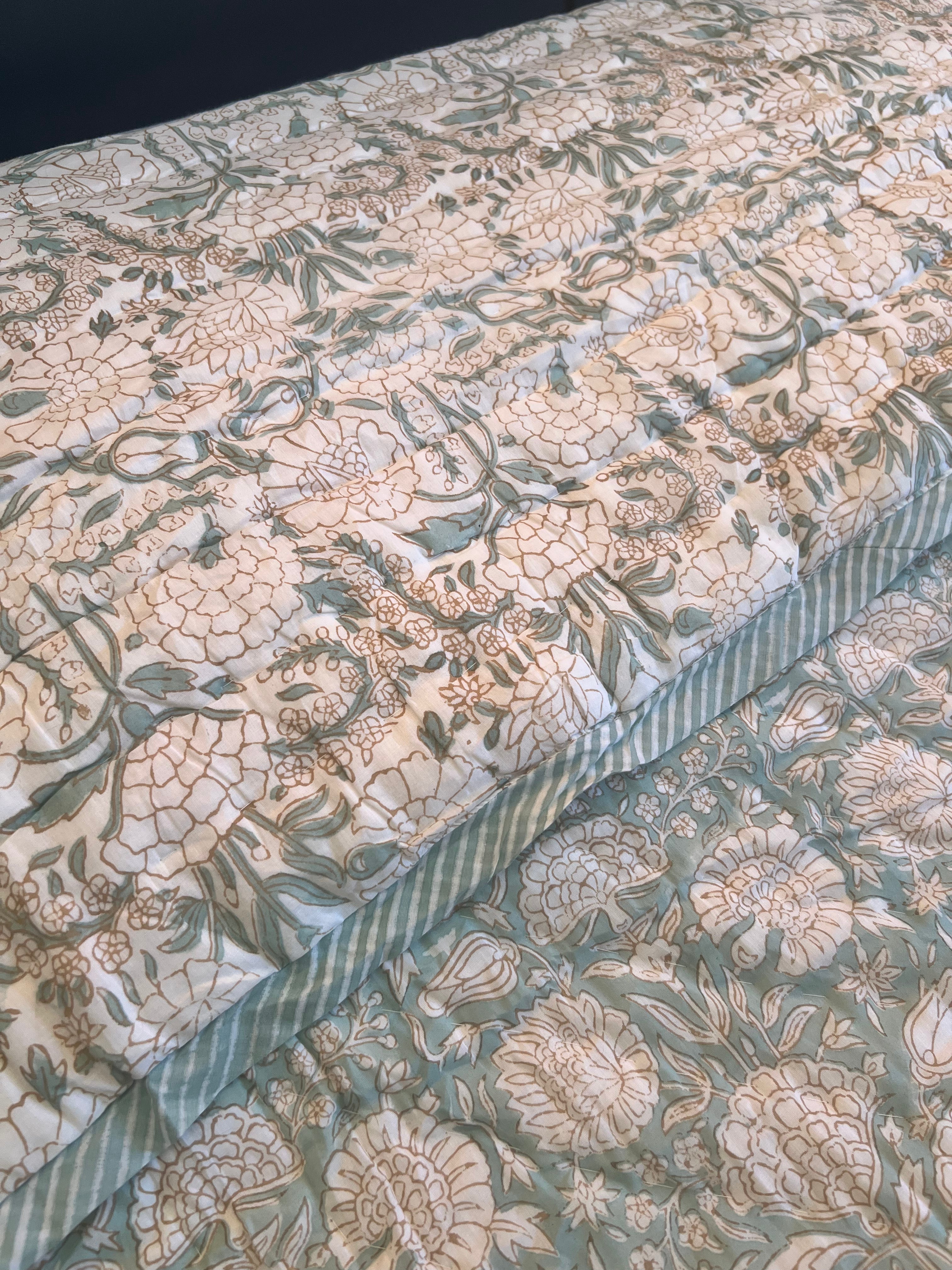 Hand block print Quilt