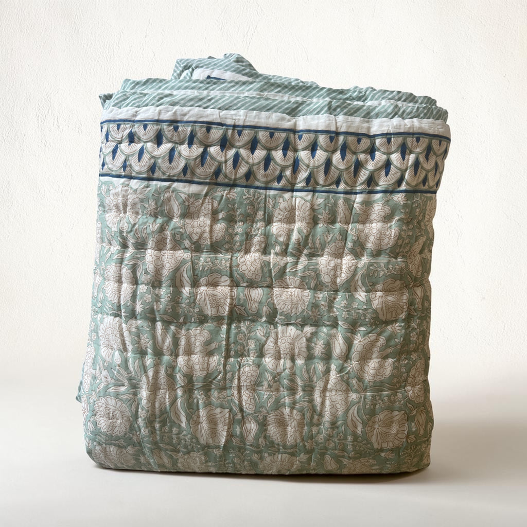 Hand block print Quilt