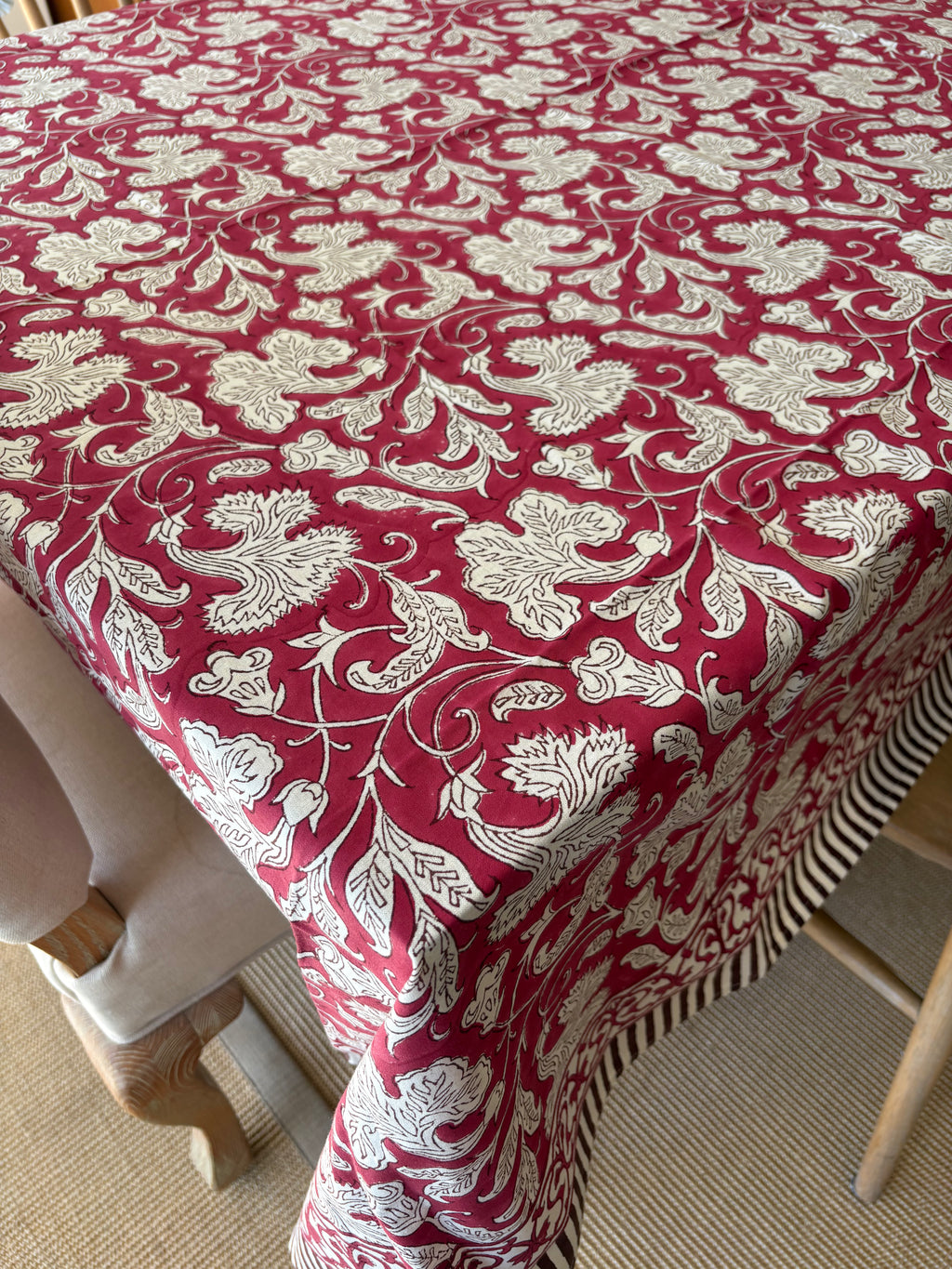Block Print Tablecloth - Harvest Fig & Cacao