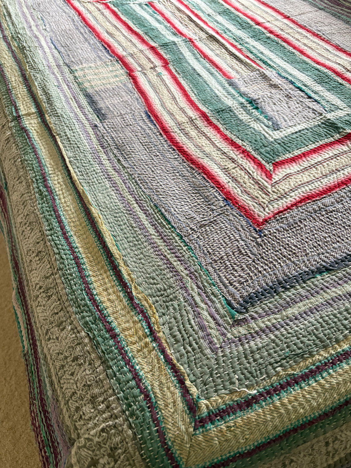 Vintage Kantha Throw