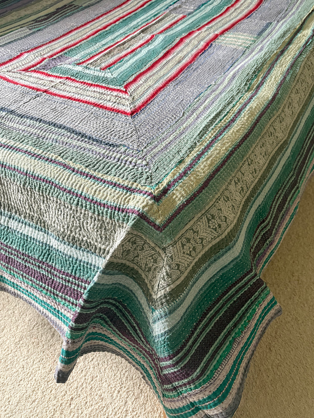 Vintage Kantha Throw