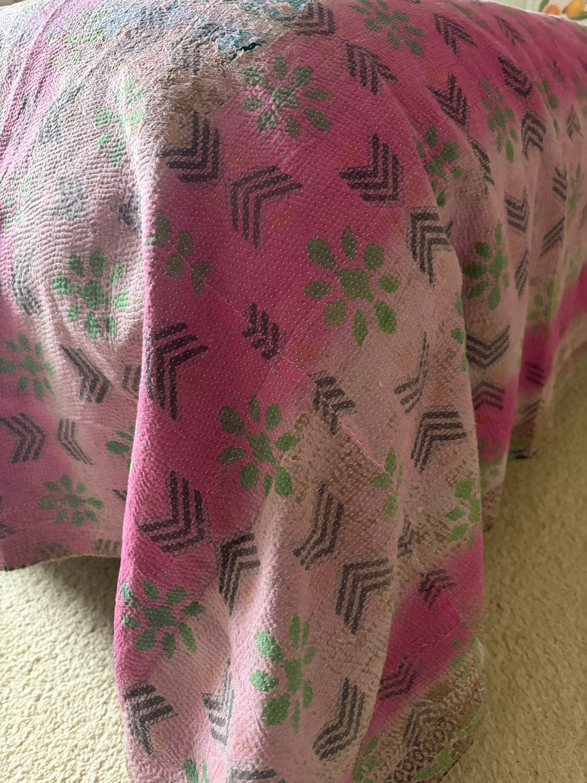 Vintage Kantha Throw