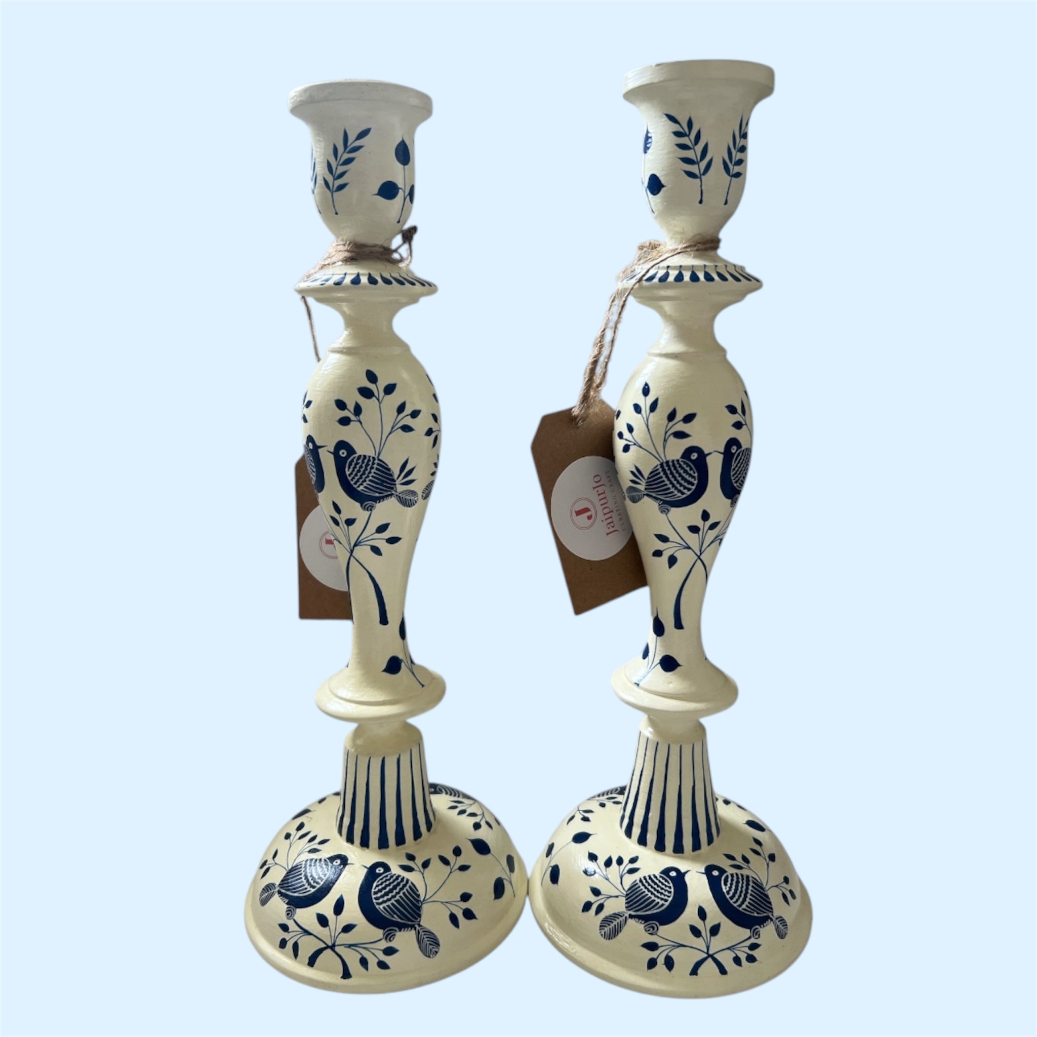 Hand Painted Candle Stick Holders