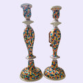 Hand Painted Candle Stick Holders