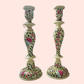 Hand Painted Candle Stick Holders